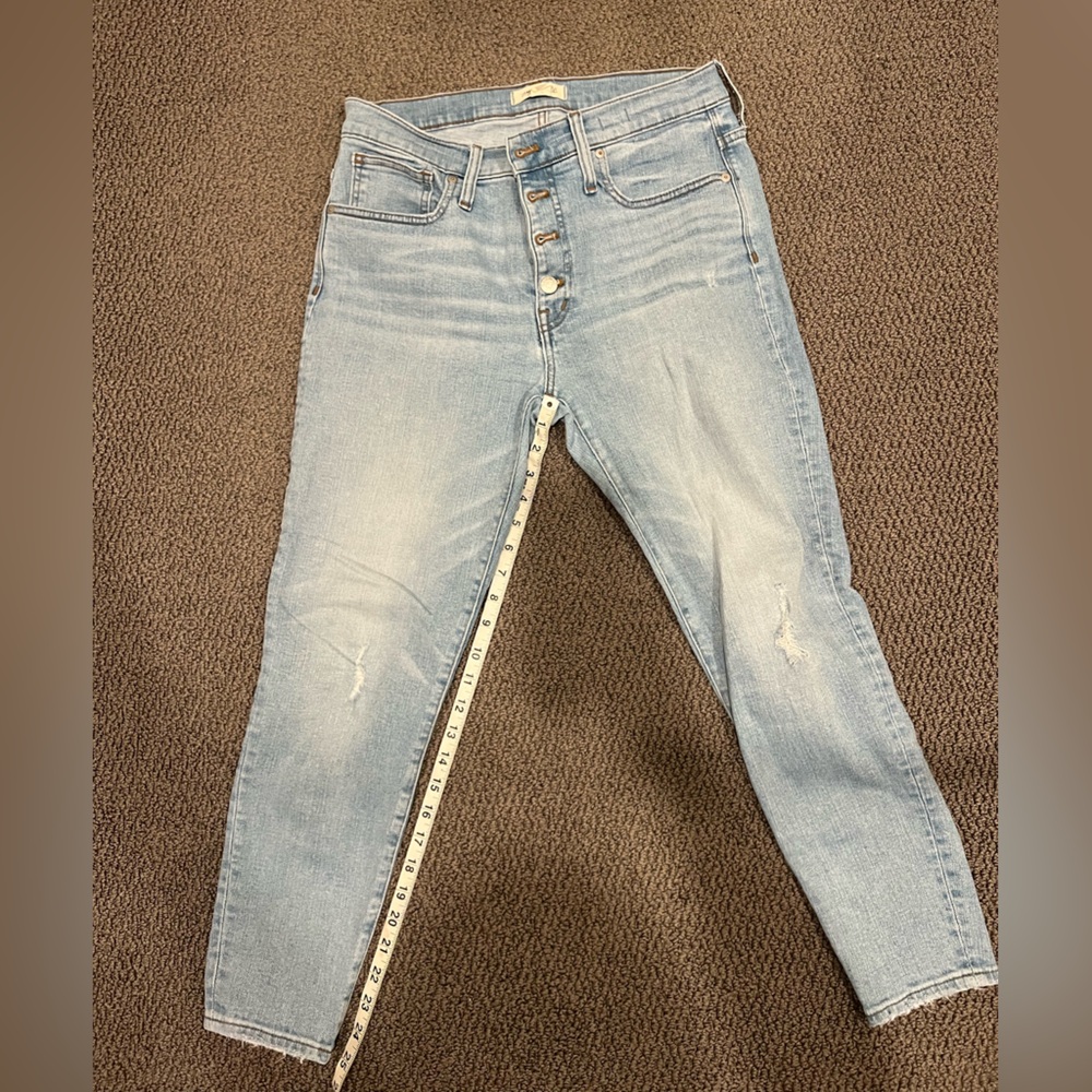 Madewell 9” High Rise Skinny Light Blue Women's Jeans